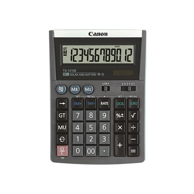 Canon Desktop Calculator TX-1210E, gray